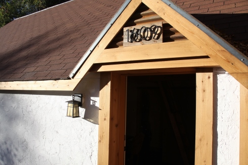 cabin exterior doorway
